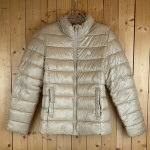 U.S. Polo Assn. Women's Puffer Jacket, Gold - Size S *NWT*